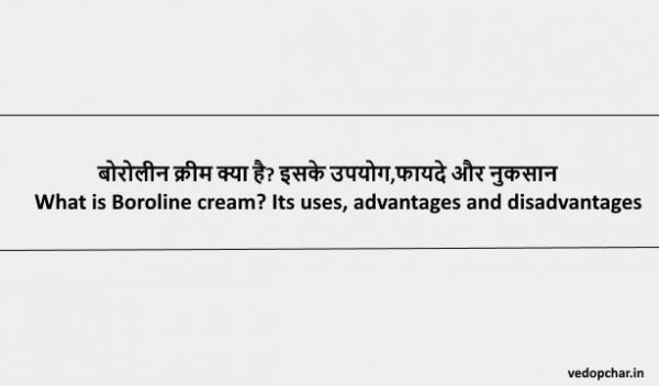 Boroline Cream in Hindi : बोरोलीन क्रीम क्या है? इसके उपयोग,फायदे और नुकसान