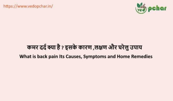 Back Pain in hindi : कमर दर्द क्या है ? इसके कारण ,लक्षण और घरेलु उपाय